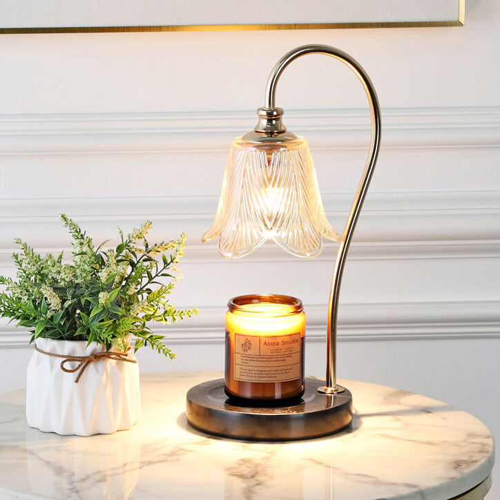Log Marble Melting Wax Table Lamp
