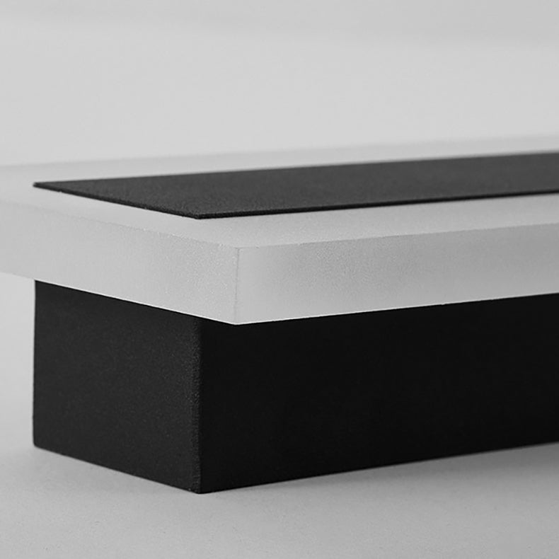 Long Rectangular Aluminum Acrylic Outdoor Light