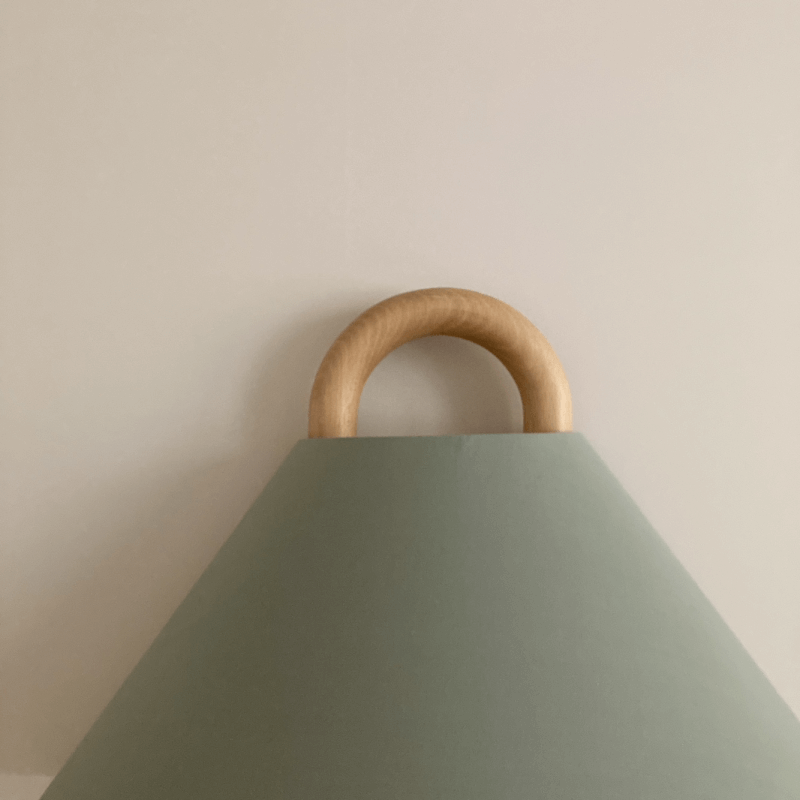 Original Solid Wood Pleated Wall Lamp