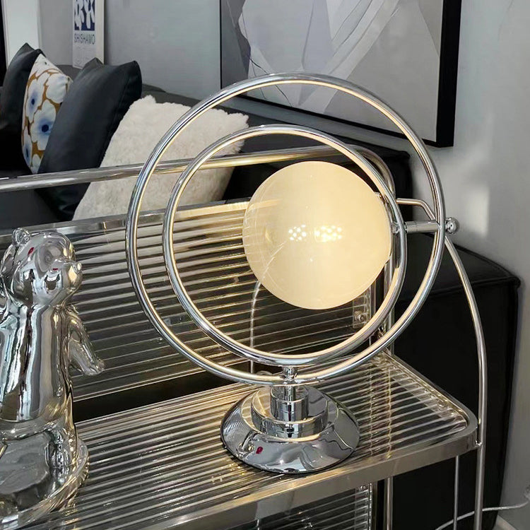 Rotatable Glass Planet Hardware Table Lamp