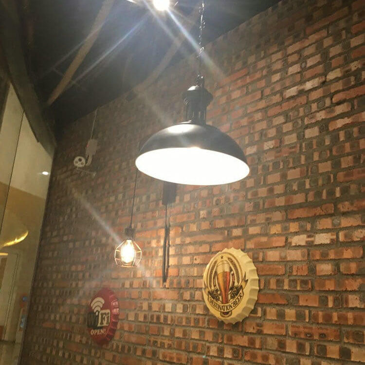 Pulley Iron Wall Lamp