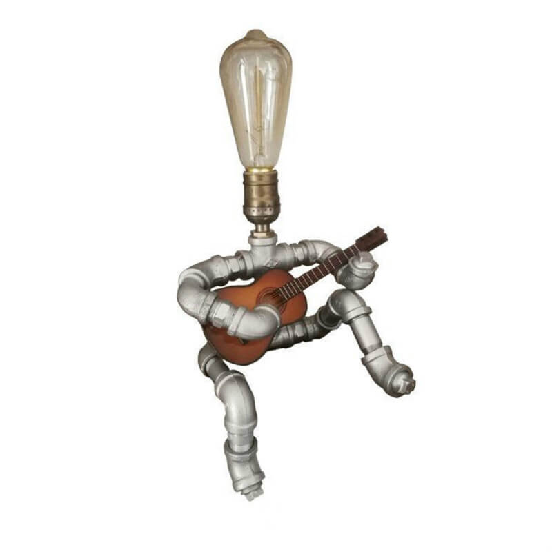 Plumbing Guitar Robot Table Lamp