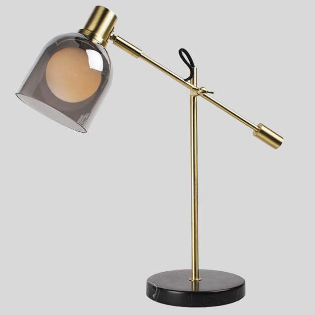 Iron Glass Cup Marble Table Lamp