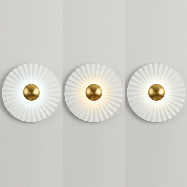 Round Scallop Hardware Living Wall Lamp