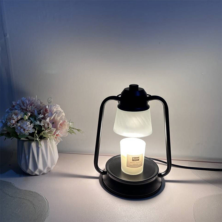 Round Glass Hardware Melting Table Lamp