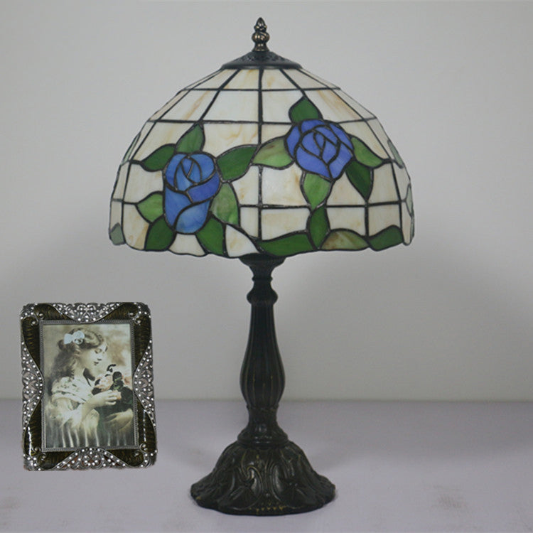 Round Dome Flower Zinc Table Lamp