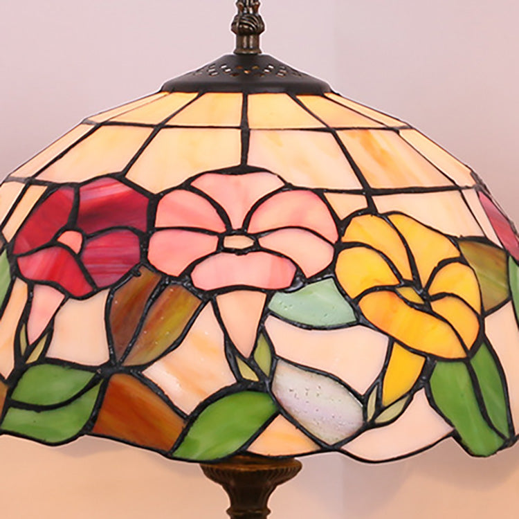 Morning Glory Stained Glass Table Lamp