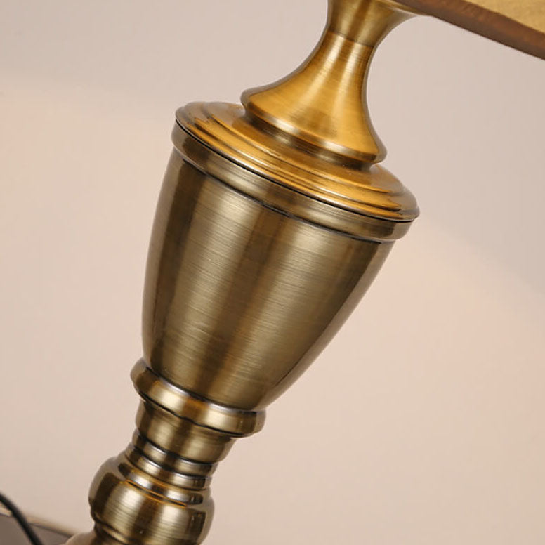 Fabric Cone Hardware Table Floor Lamp