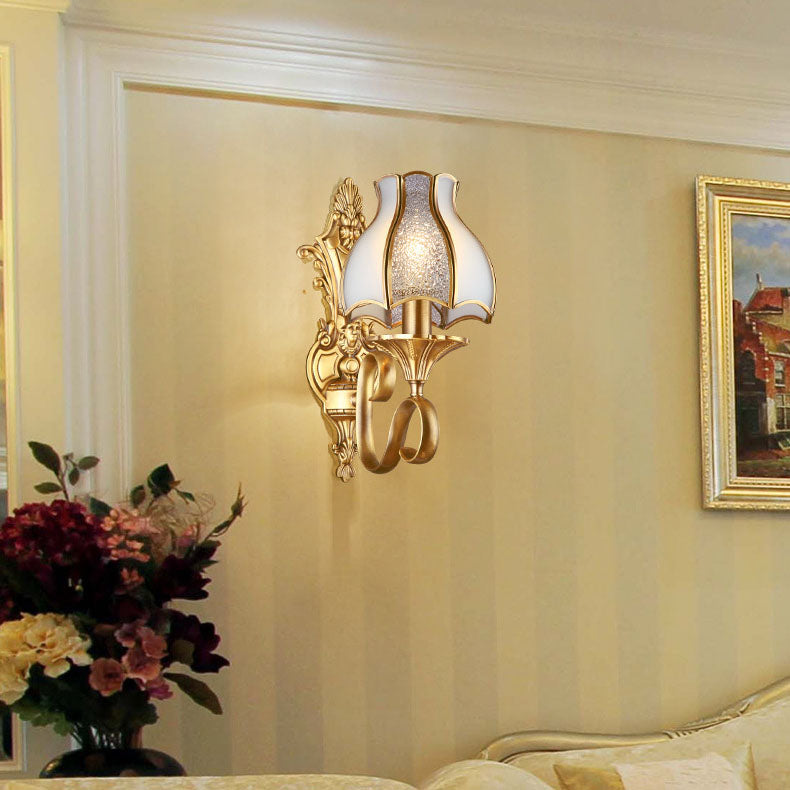 Copper Glass Wall Lamp