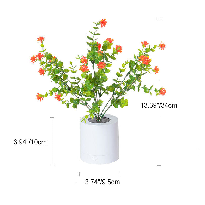 Plastic Flower Lotus Living Table Lamp