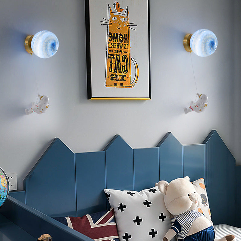 3D Printed Moon Resin Wall Lamp