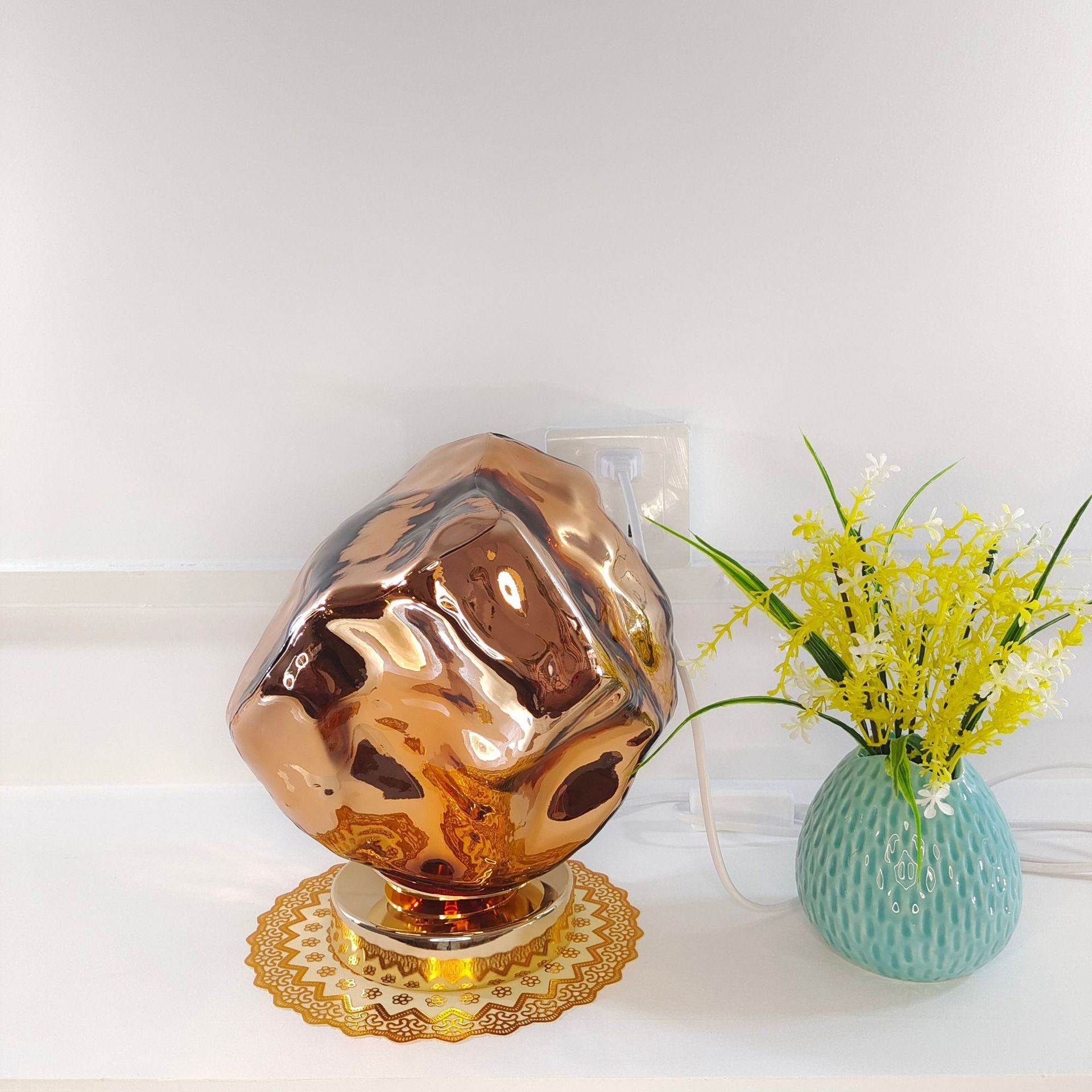 Glass Lava Design Bedroom Table Lamp