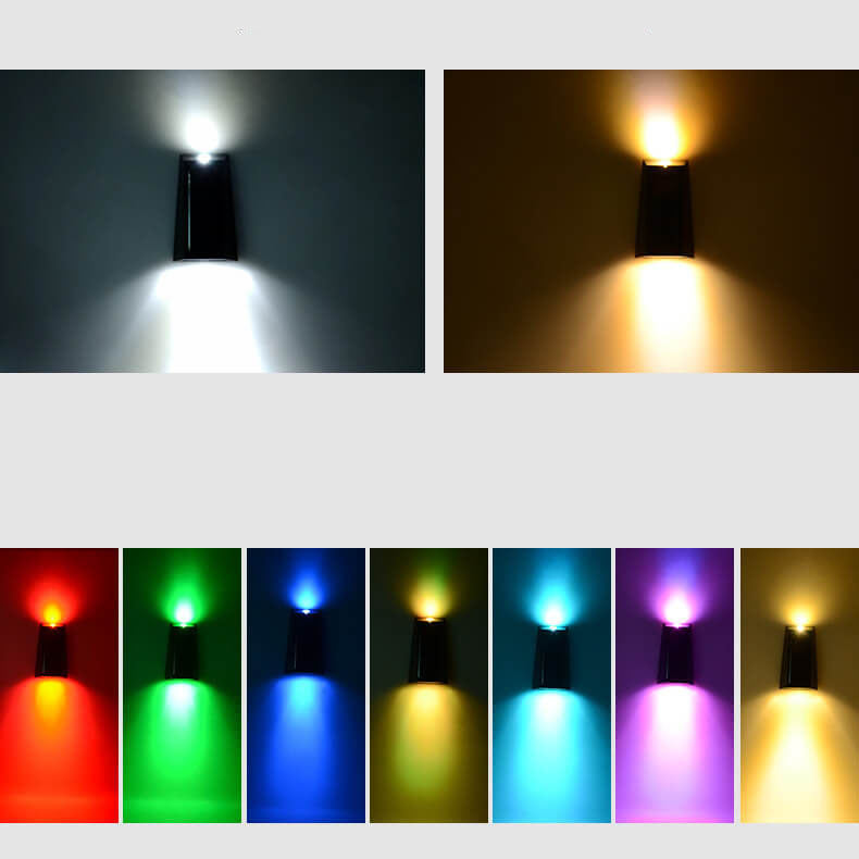 Trapezoid RGB Patio Outdoor Light