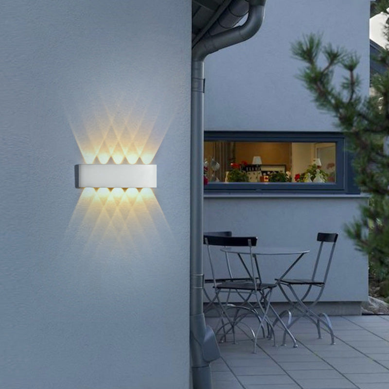 Cylinder Rectangular Aluminium Iron Outdoor Light