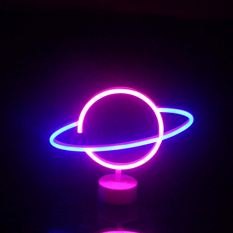 Planet Neon Plastic Night Table Lamp
