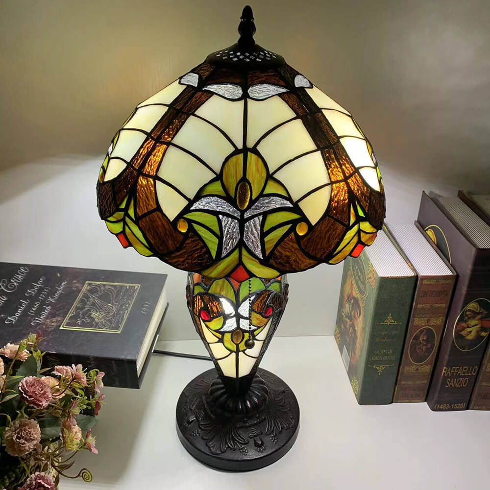 Exquisite Style Stained Glass 3-Light Table Lamp