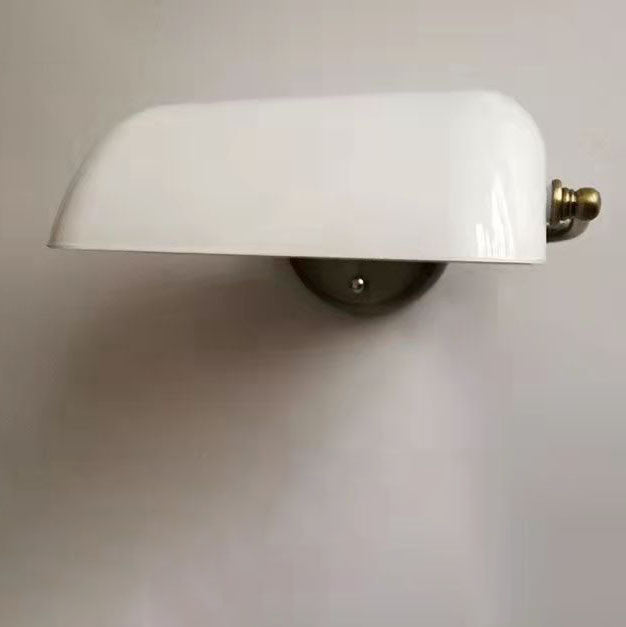 Glass Iron Round Zipper Wall Lamp