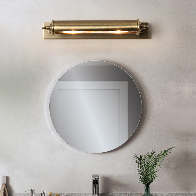Bronze Iron Column Bar Wall Lamp