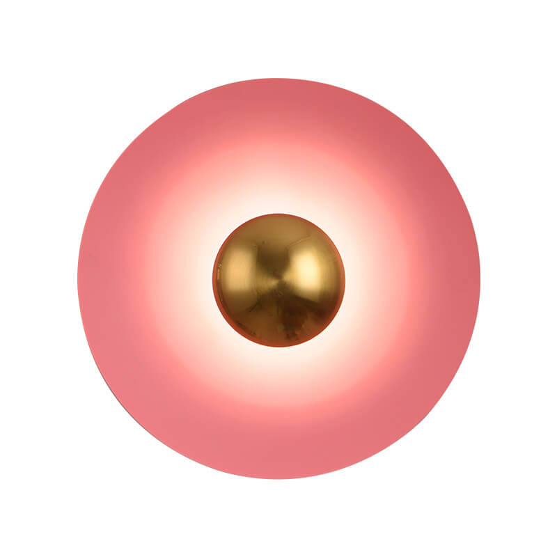 Multicolor Round Disc Hardware Wall Lamp