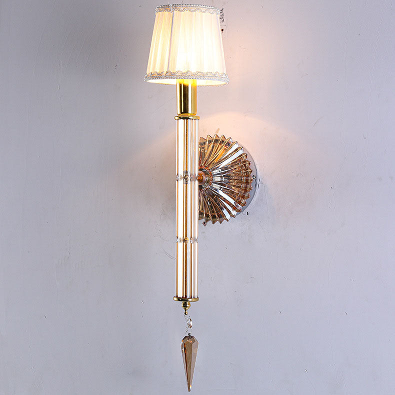Crystal Fabric Wall Lamp