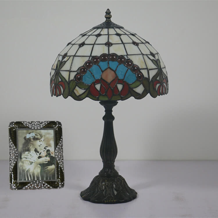 Baroque Gem Stained Glass Table Lamp