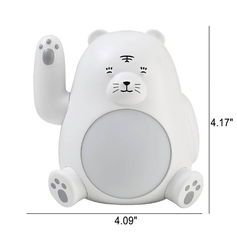 Cartoon Handle Tiger Night Table Lamp