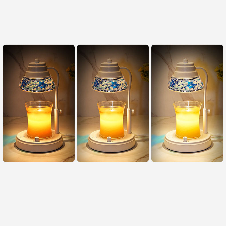 Disc Cylinder Iron Plastic Table Lamp