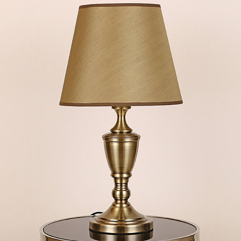 Fabric Cone Hardware Table Floor Lamp