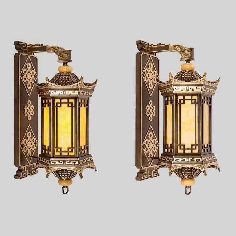 Aluminum Octagonal Pavilion Imitation Outdoor Light