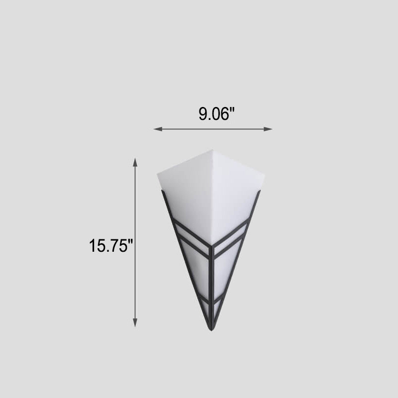 Iron Triangles Geometry Wall Lamp