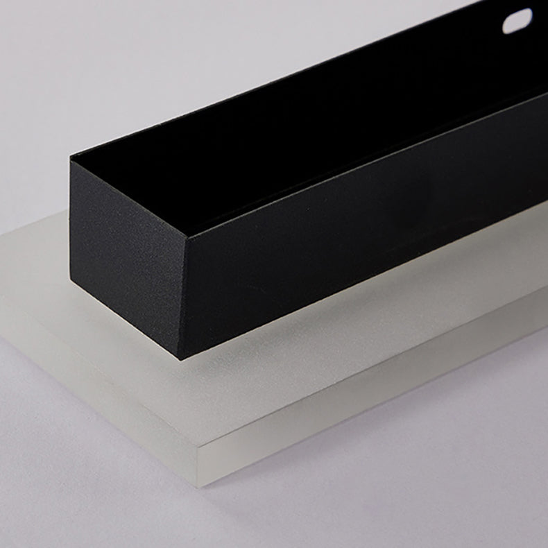 Long Rectangular Aluminum Acrylic Outdoor Light
