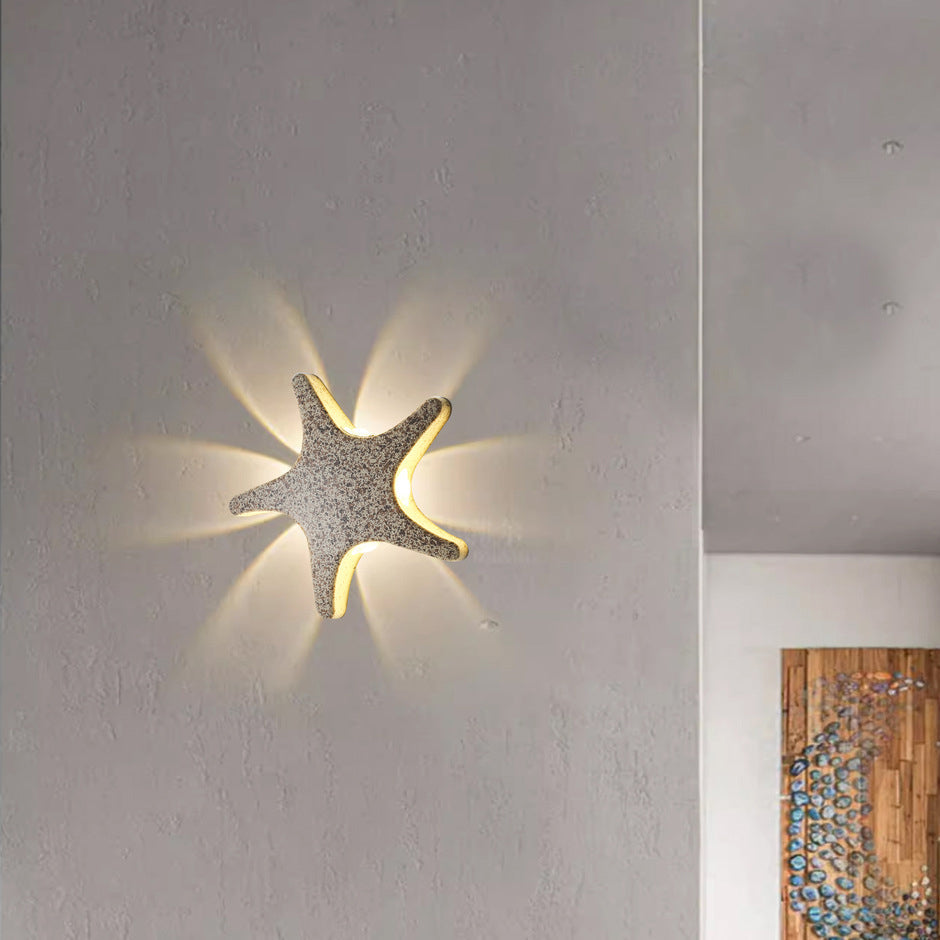 Aluminum Starfish Design Patio Outdoor Light
