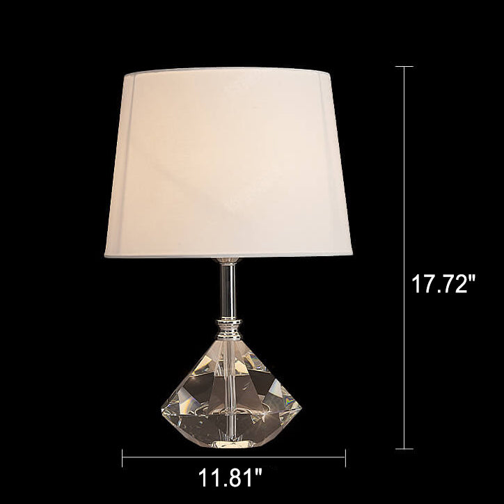Crystal Fabric Table Lamp