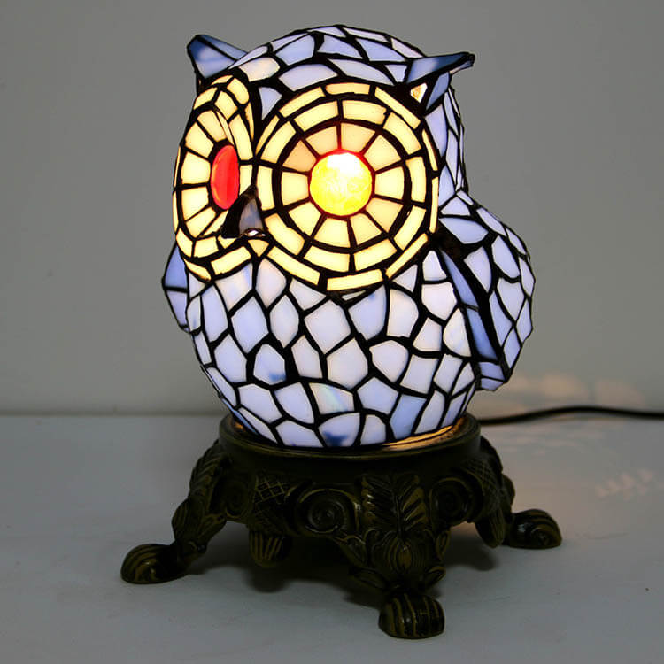 Cartoon Parrot Resin Stained Table Lamp