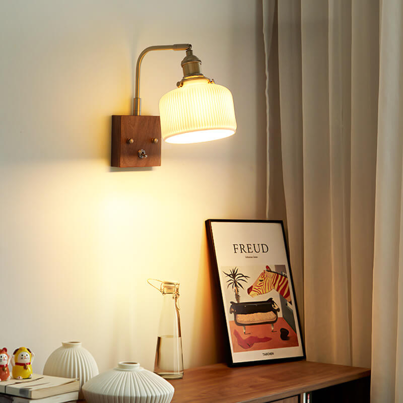 Black Walnut Wall Lamp
