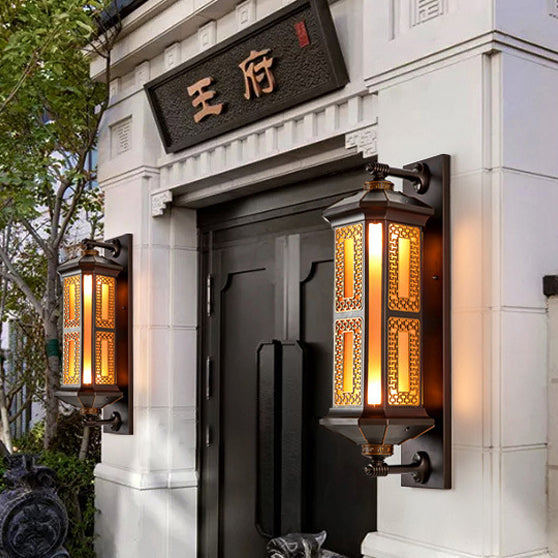 Aluminum Glass Cylinder 1/2 Outdoor Light
