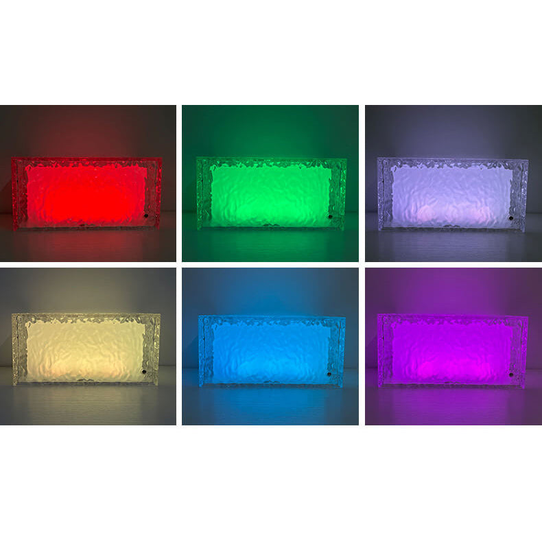 Ice Cube Acrylic RGB Table Lamp