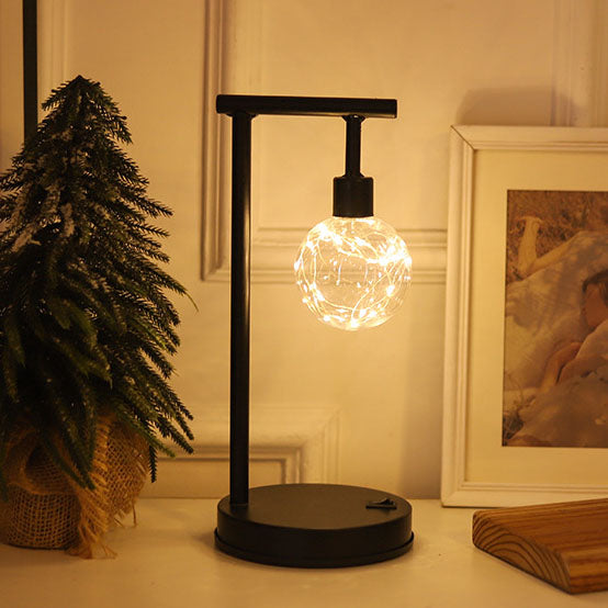 Ball Iron Battery Night Table Lamp