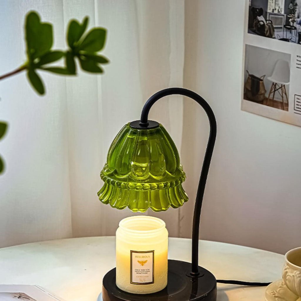 Lily Valley Glass Marble Table Lamp