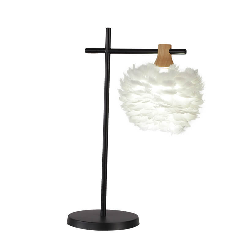 Feather Fishing Rod Table Lamp