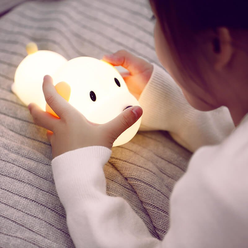Cartoon Dumb Dog Silicone Table Lamp