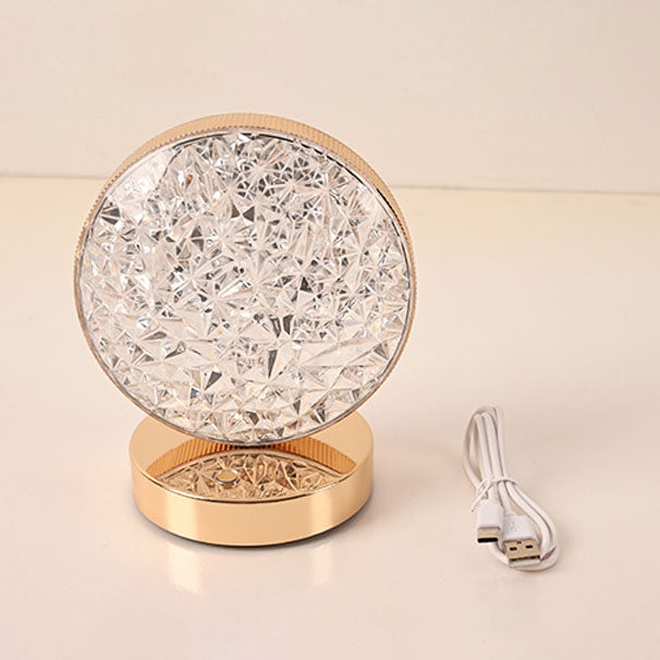 Acrylic Moon Star Geometry Table Lamp
