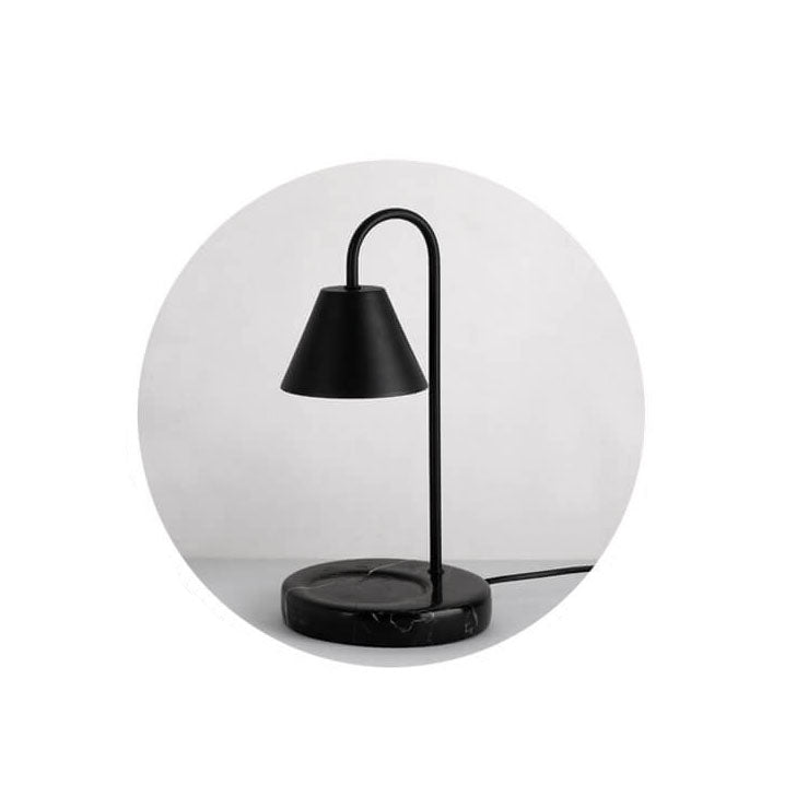 Solid Marble Cone Melting Table Lamp