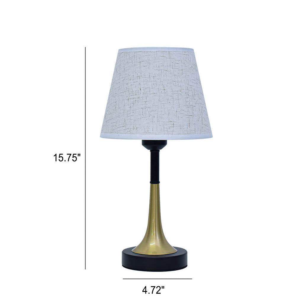 Metal Fabric Remote Control Table Lamp