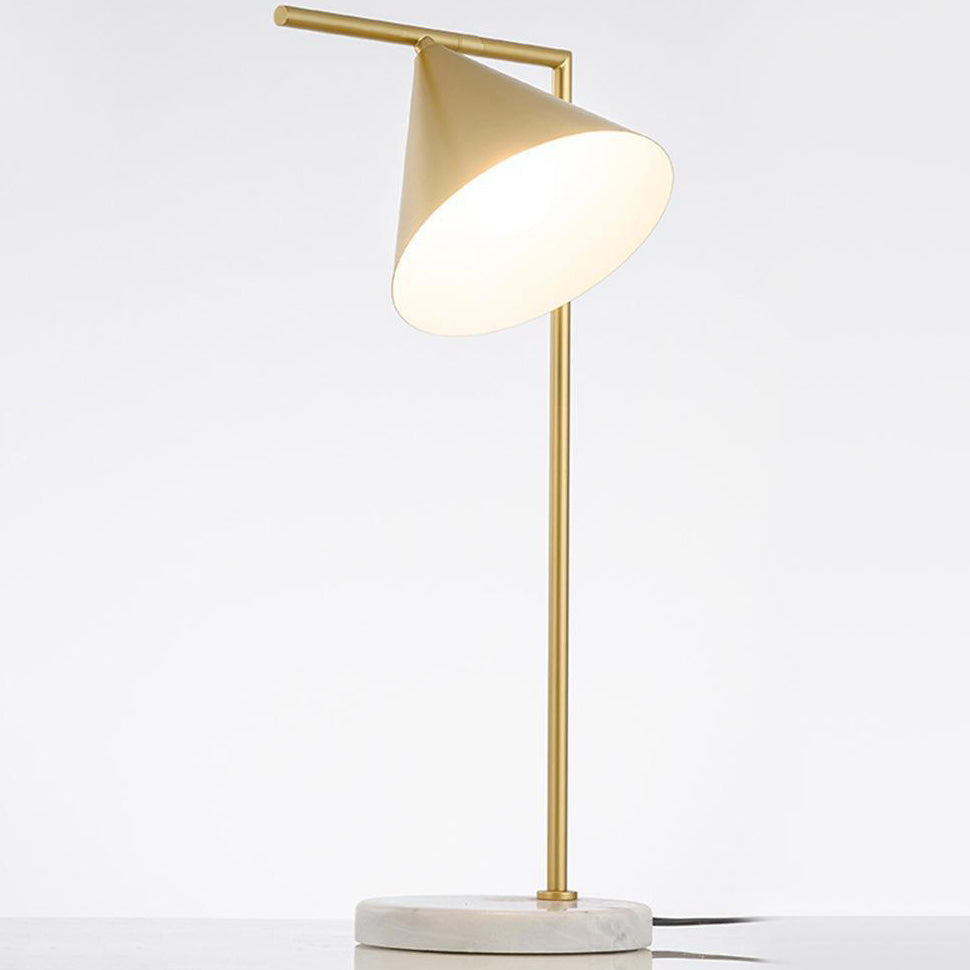 Long Cone Hardware Bedroom Table Lamp