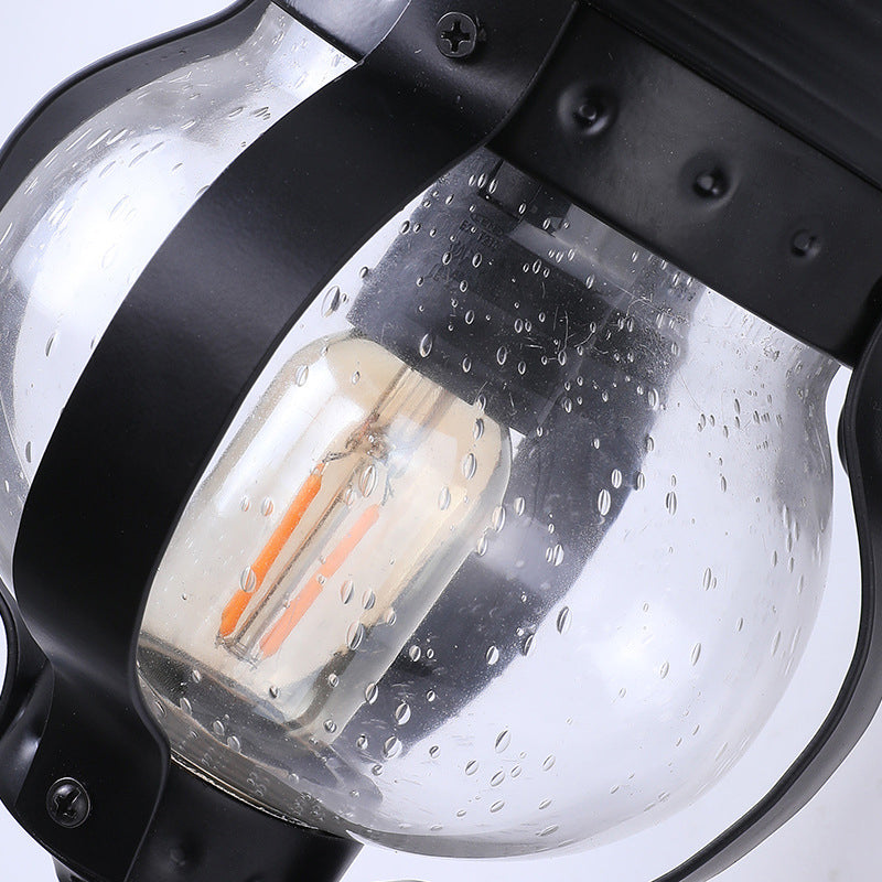 Curved Glass Outdoor Light