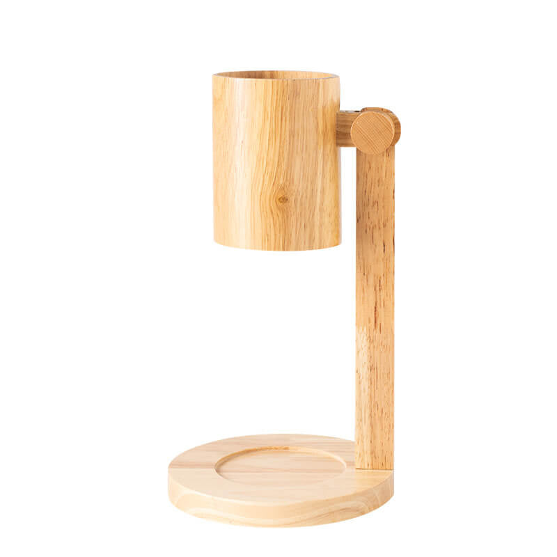 Solid Wood Head Melting Table Lamp