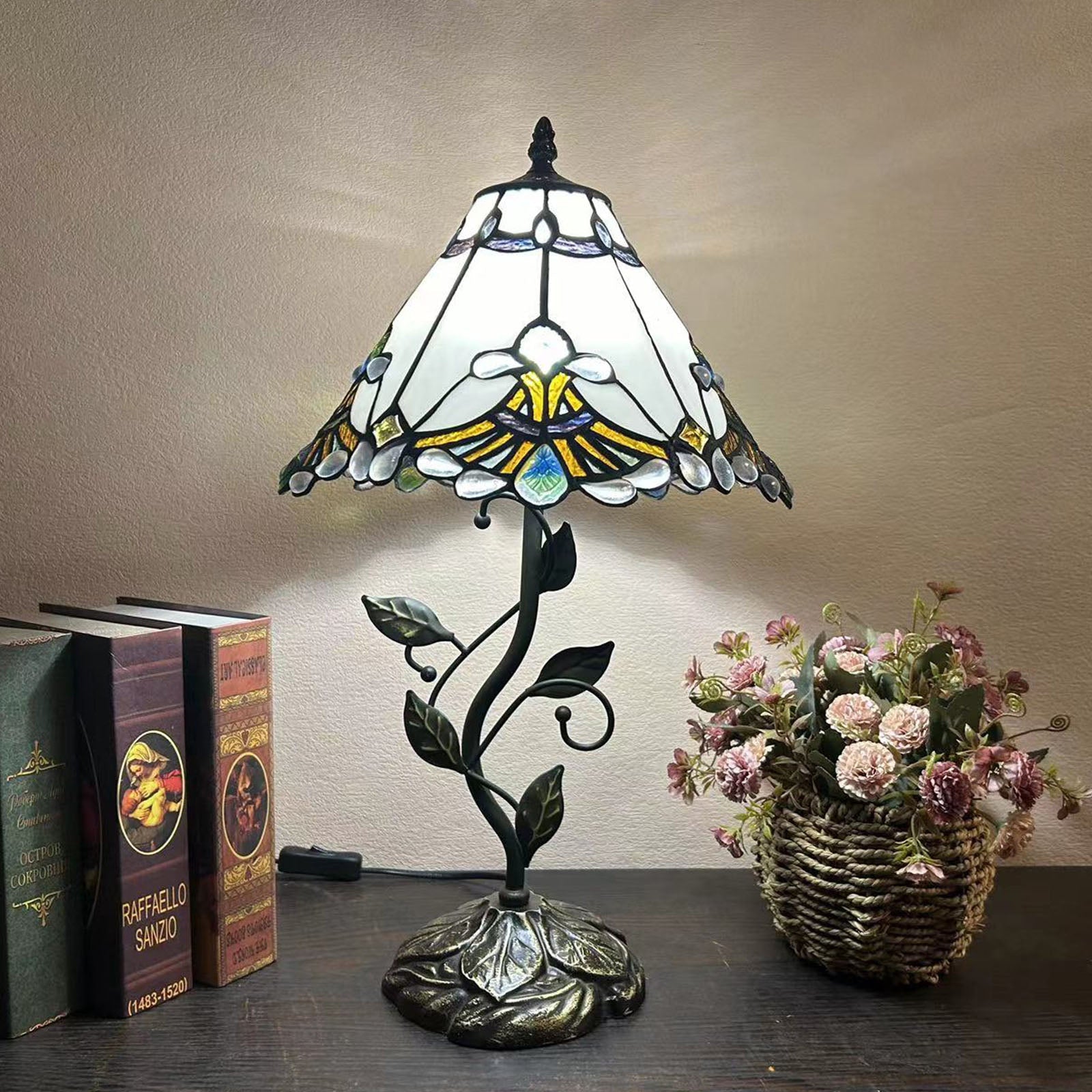 Resin Glass Dome Conic Table Lamp