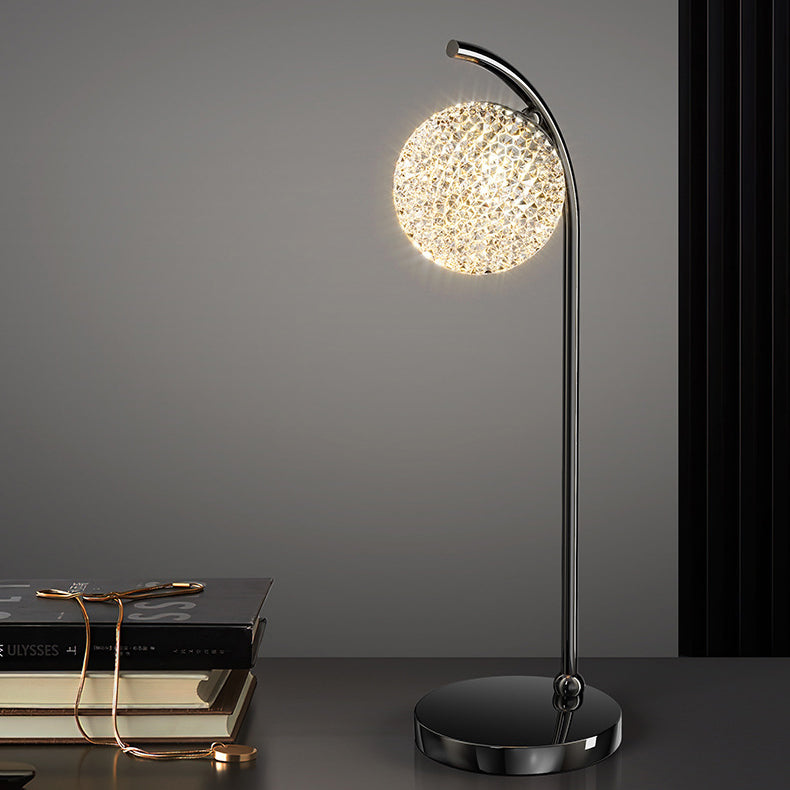 Round Ball Aluminum Iron Table Lamp