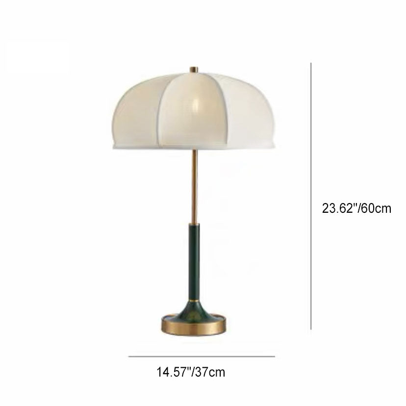 Dome Hardware Fabric Bedroom Table Lamp
